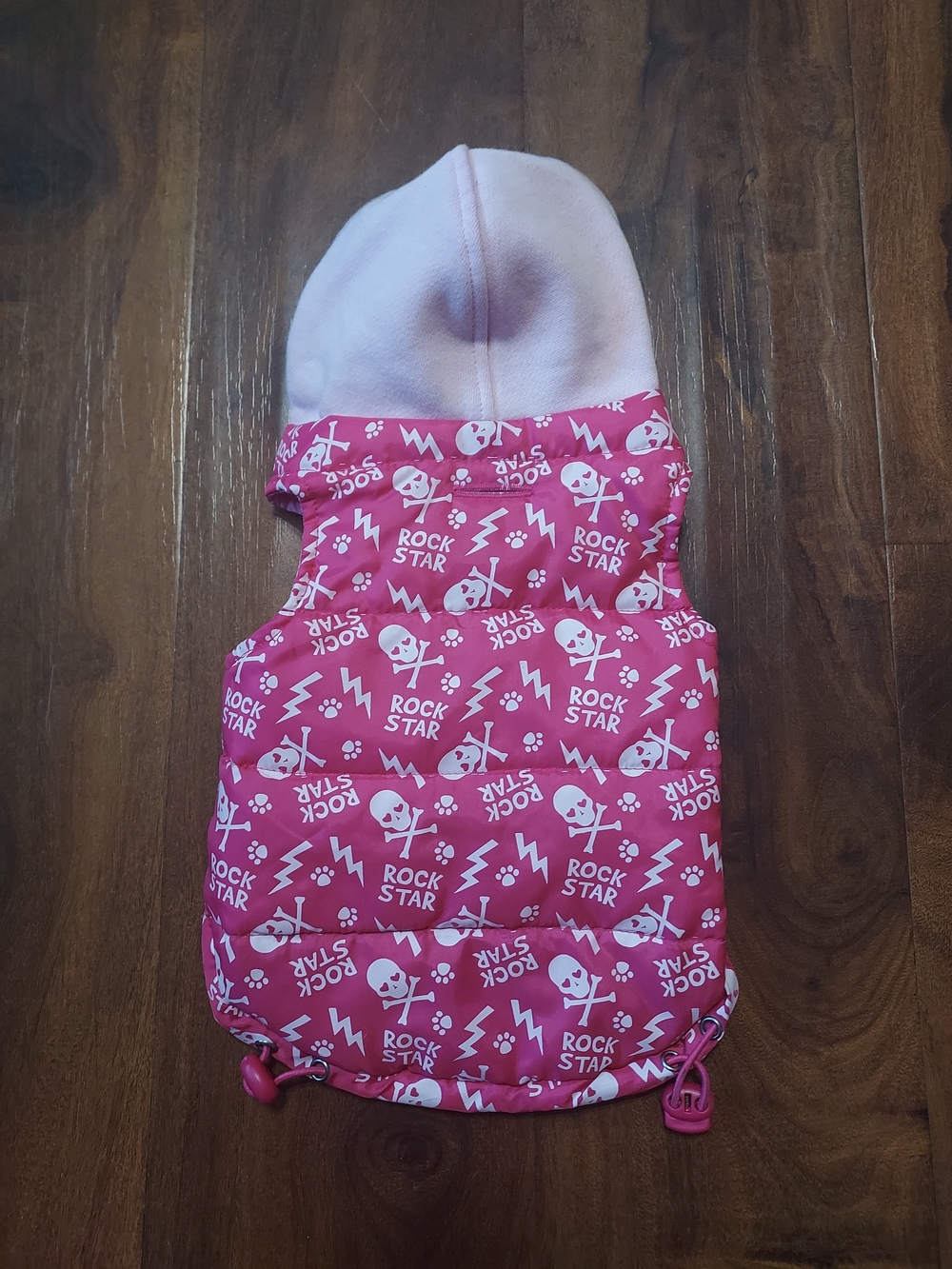 Pink "Rock Star" Hooded Dog Vest - Brand: